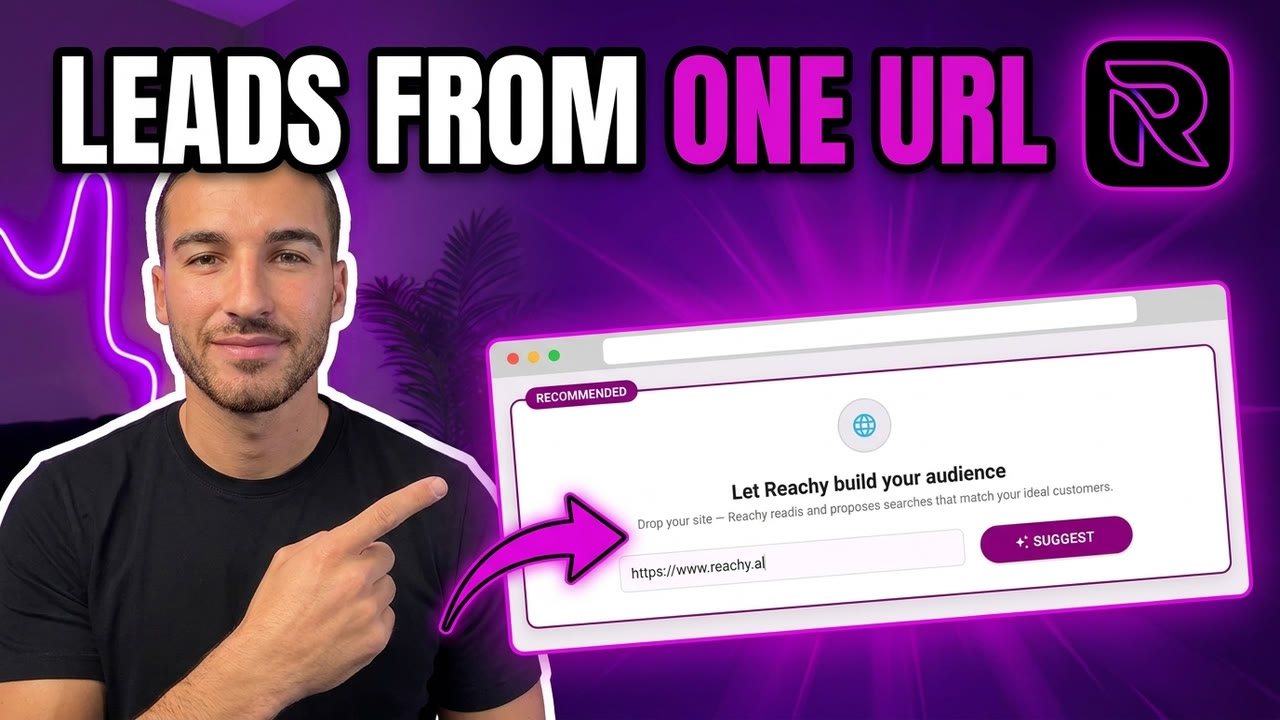 Find LinkedIn Leads From Your Website URL: Reachy AI Reads Your Site and Builds the List